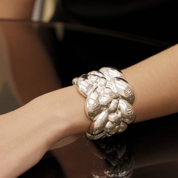 Sterling Silver Cuff Bracelet Babylone